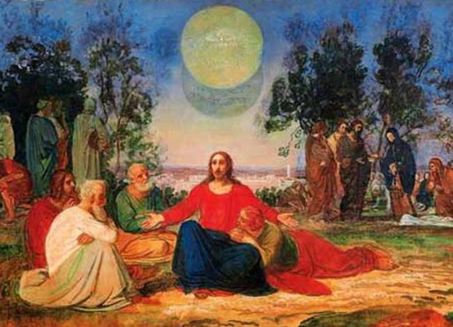 PregaÃƒÂ§ÃƒÂ£o de Cristo no Monte das Oliveiras sobre a segunda vinda, 1840 - Alexander Ivanov