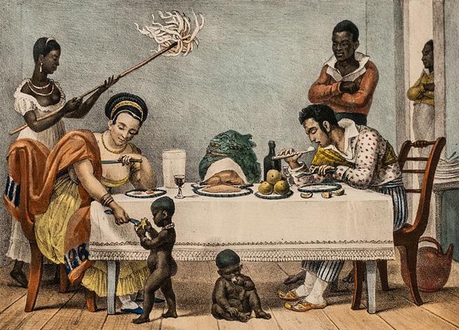 File: Uma famÃƒÂ­lia brasileira no Rio de Janeiro por Jean-Baptiste Debret 1839.jpg