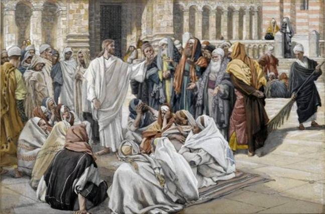 Arquivo: Brooklyn Museum - Os fariseus Pergunta Jesus (Les pharisiens questionnent JÃƒÆ’Ã‚Â©sus) - James Tissot.jpg